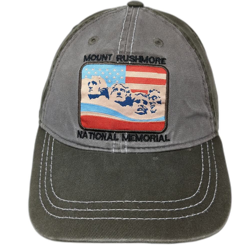 Triangle Baseball Cap Green One Size Mount Rushmore National Memorial Hat Cotton